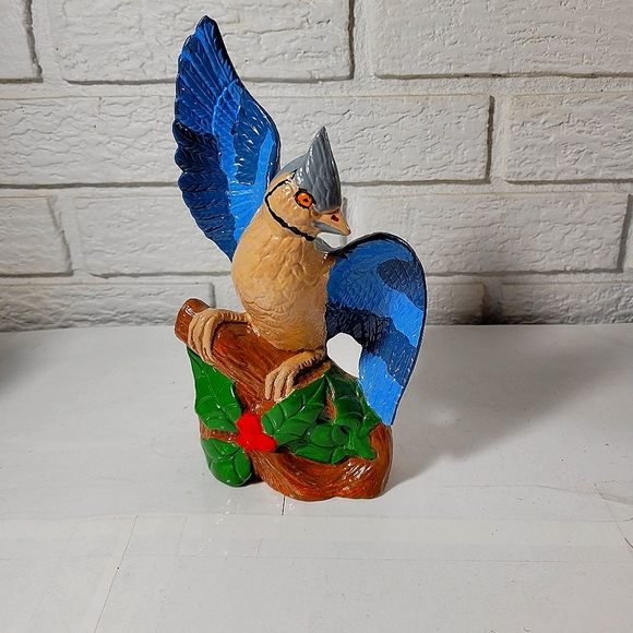 Ceramic Hand Painted Blue Jay -- ITEM #344 - Picture 1 of 4